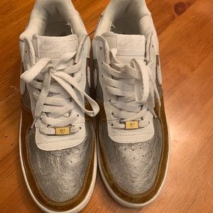 Gold Nike Air Force 1